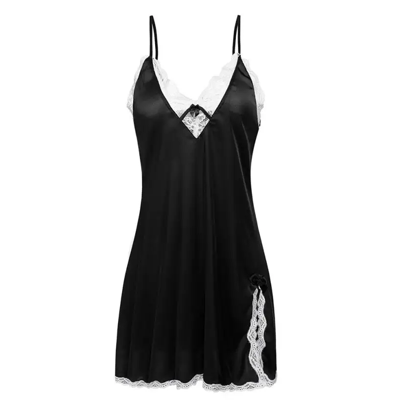 Solid underwear Women Sexy Nighte Dress Plus Size dress Women Sleepwear Satin Lace Chemise Babydoll Nightwear Sleepskirt
Solid underwear Women Sexy Nighte Dress Plus Size dress Women Sleepwear Satin Lace Chemise Babydoll Nightwear Sleepskirt