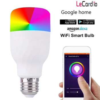 New LED Smart Wifi Light Bulb Dimmable Smart Home Voice Light Bulb E27 E26 B22 Lamp Compatible Alexa And Google Assistant
New LED Smart Wifi Light Bulb Dimmable Smart Home Voice Light Bulb E27 E26 B22 Lamp Compatible Alexa And Google Assistant