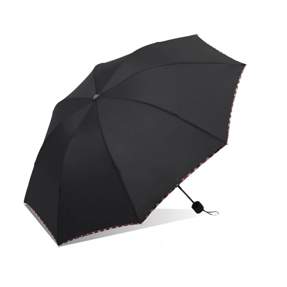 Simple Umbrella Manual Tri-fold Umbrella Plaid Edging Solid Pongee Business Umbrella 55 cm 8 bones For Male Women Rain Gear
Simple Umbrella Manual Tri-fold Umbrella Plaid Edging Solid Pongee Business Umbrella 55 cm 8 bones For Male Women Rain Gear