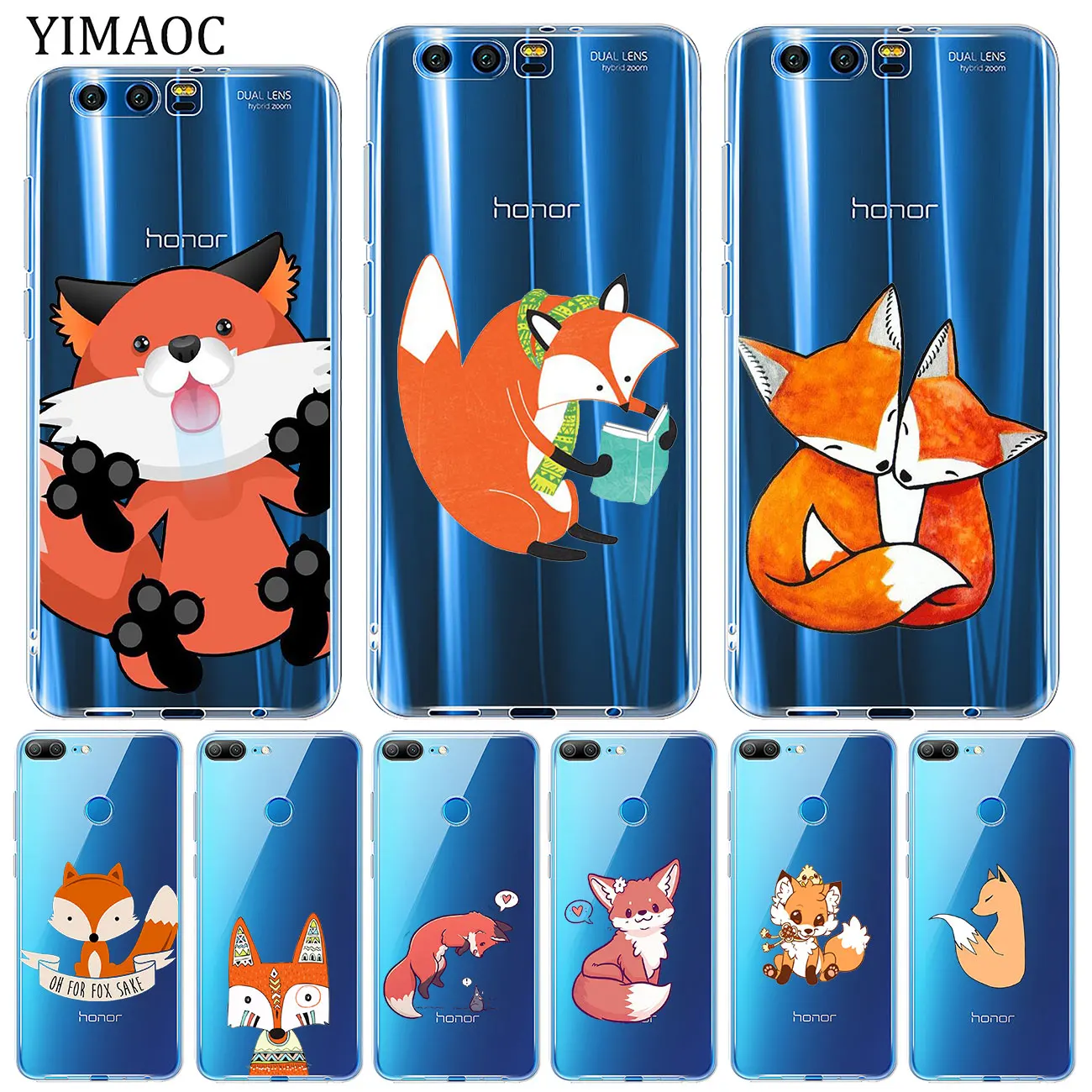 Мягкий силиконовый чехол YIMAOC для Huawei Y9 Y7 Y6 Prime 2018 Honor 20 10 9 9X 8C 8X 8 Lite 7X 7C 7A Pro