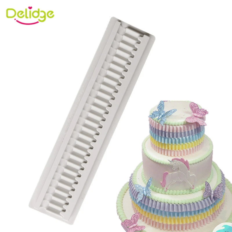 Delidge 1pc Cake Folded Lace Border Decoration Mold Cake Side Decorating Stencils Fondant Cake Decorating Tools
Delidge 1pc Cake Folded Lace Border Decoration Mold Cake Side Decorating Stencils Fondant Cake Decorating Tools
