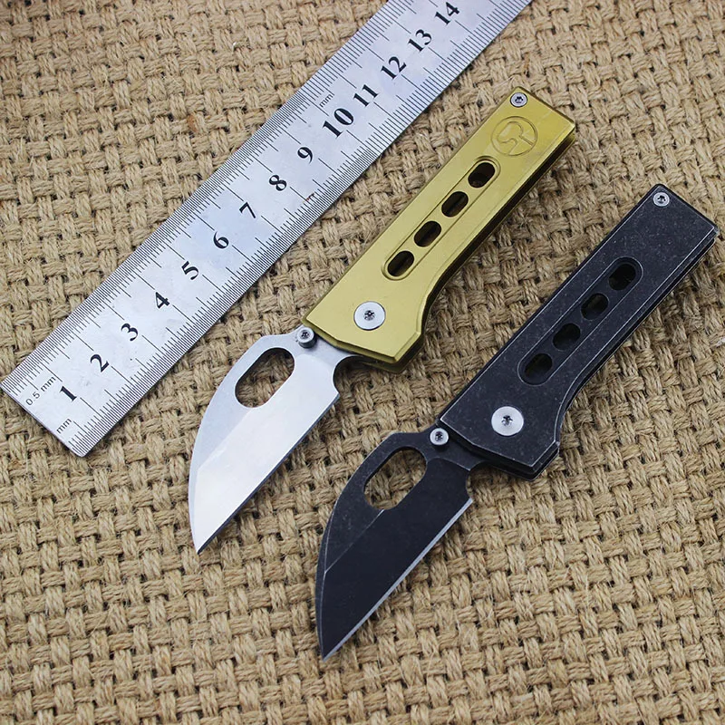 Eafengrow JD Folding folding 5CR15 blade + Stainless Steel Handle Titanium plating Flipper Outdoor Camp Pocket EDC Tool knife
Eafengrow JD Folding folding 5CR15 blade + Stainless Steel Handle Titanium plating Flipper Outdoor Camp Pocket EDC Tool knife