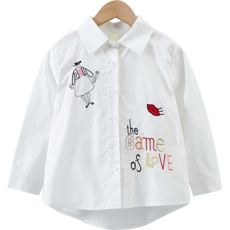 Girls shirt spring and autumn big boy girl long-sleeved shirt children spring tops cotton white shirt
Girls shirt spring and autumn big boy girl long-sleeved shirt children spring tops cotton white shirt