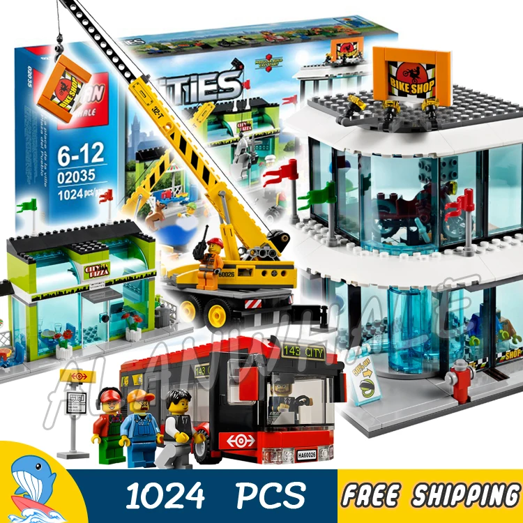 1024pcs City Town Shopping Square Pizzeria Bus Statue Street Sweeper 02035 Model Building Blocks Toy Bricks Compatible With Lego
1024pcs City Town Shopping Square Pizzeria Bus Statue Street Sweeper 02035 Model Building Blocks Toy Bricks Compatible With Lego