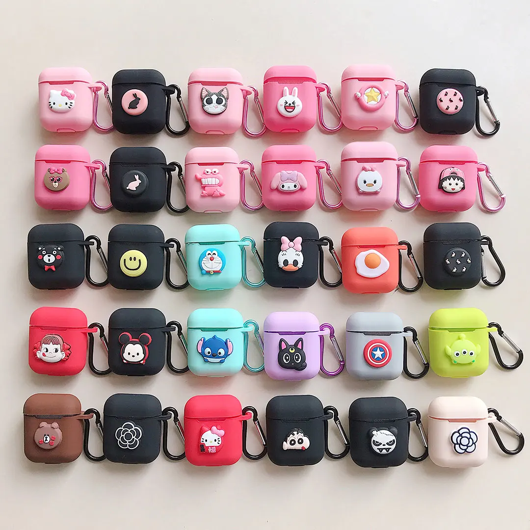 Cute Cartoon DIY Silicone Case for Apple Airpods Accessories for i10 TWS Bluetooth Earphone Protective Cover Bag Anti-lost Strap
Cute Cartoon DIY Silicone Case for Apple Airpods Accessories for i10 TWS Bluetooth Earphone Protective Cover Bag Anti-lost Strap
