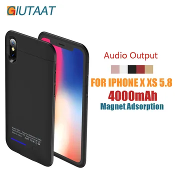 External Battery Case 4000 mah for iPhone X XS 5.8 Power Bank Charger Cover Audio Output Magnet Adsorption
External Battery Case 4000 mah for iPhone X XS 5.8 Power Bank Charger Cover Audio Output Magnet Adsorption
