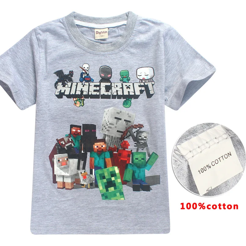 Minecraft children t shirts Popular Micro World Game Print Kids Baby Boy Tops Short Sleeve T-Shirt Summer Tees Minecraft Shirt
Minecraft children t shirts Popular Micro World Game Print Kids Baby Boy Tops Short Sleeve T-Shirt Summer Tees Minecraft Shirt