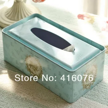 Vintage Metal Ficial Paper Case Napkin Holder Tissue Box Noble Style Fresh Light Blue Color L size Gift Home Decoration T1249
Vintage Metal Ficial Paper Case Napkin Holder Tissue Box Noble Style Fresh Light Blue Color L size Gift Home Decoration T1249