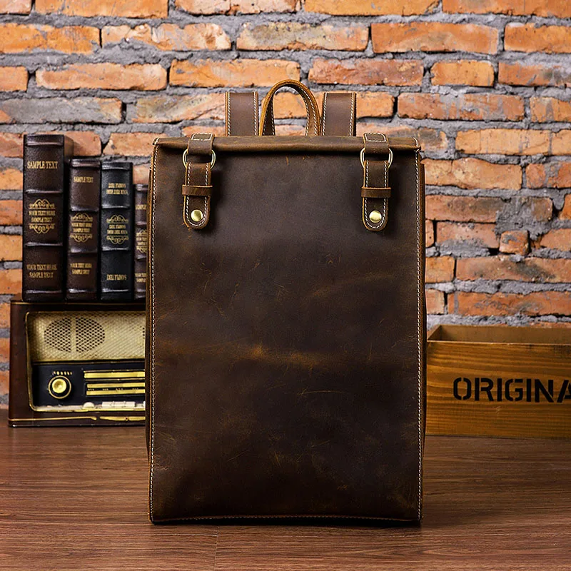 Crazy horse genuine leather men backpack 15 inch laptop business bag vintage cow leather travel backpack men daypack school bags
Crazy horse genuine leather men backpack 15 inch laptop business bag vintage cow leather travel backpack men daypack school bags