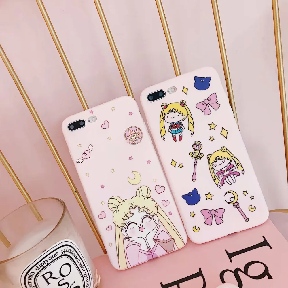 Sailor Moon pink soft silicone case for iphone6 6s/7/8/x 6splus/7plus/8plus ultrathin slim cover girl pink phone case fundas
Sailor Moon pink soft silicone case for iphone6 6s/7/8/x 6splus/7plus/8plus ultrathin slim cover girl pink phone case fundas