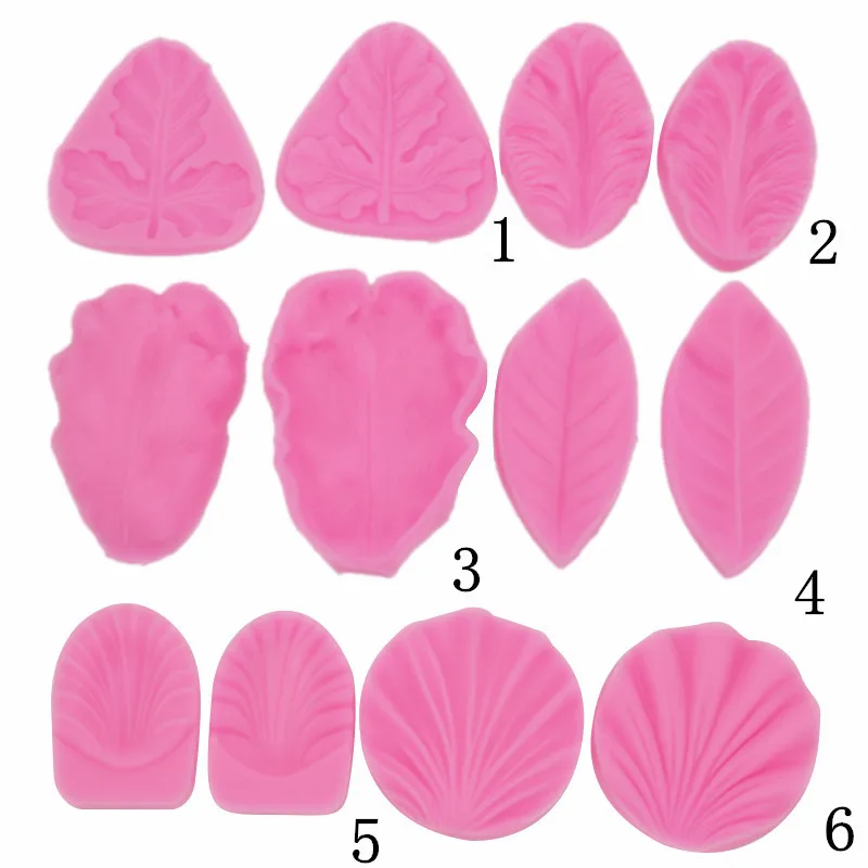 Sugar turning silica gel embossing mould collection petal leaf rose peony texture pattern 
Sugar turning silica gel embossing mould collection petal leaf rose peony texture pattern