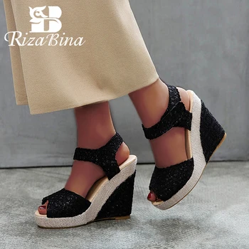 RIZABINA Plus Size 34-45 Women Wedges Sandals Fashion High Heels Summer Shoes Women Lace Sexy Party Office Lady Footwear
RIZABINA Plus Size 34-45 Women Wedges Sandals Fashion High Heels Summer Shoes Women Lace Sexy Party Office Lady Footwear