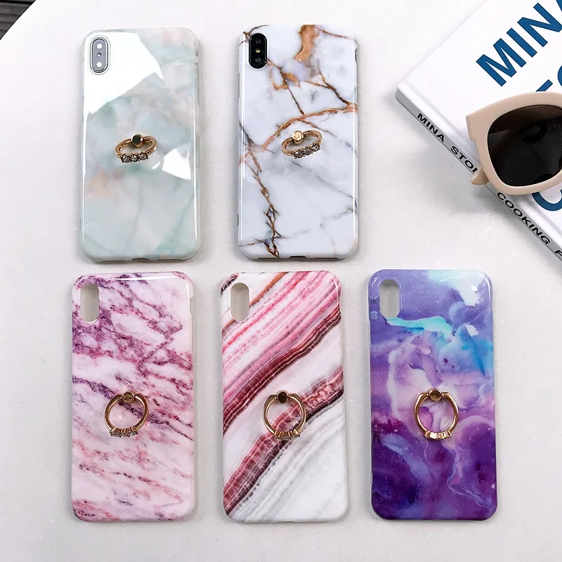 Marble Phone Case For iPhone 11 Pro Max Case With Diamond 360 Phone Ring For iPhone X 6 7 8 Plus Case For iPhone XS MAX XR Cover
Marble Phone Case For iPhone 11 Pro Max Case With Diamond 360 Phone Ring For iPhone X 6 7 8 Plus Case For iPhone XS MAX XR Cover