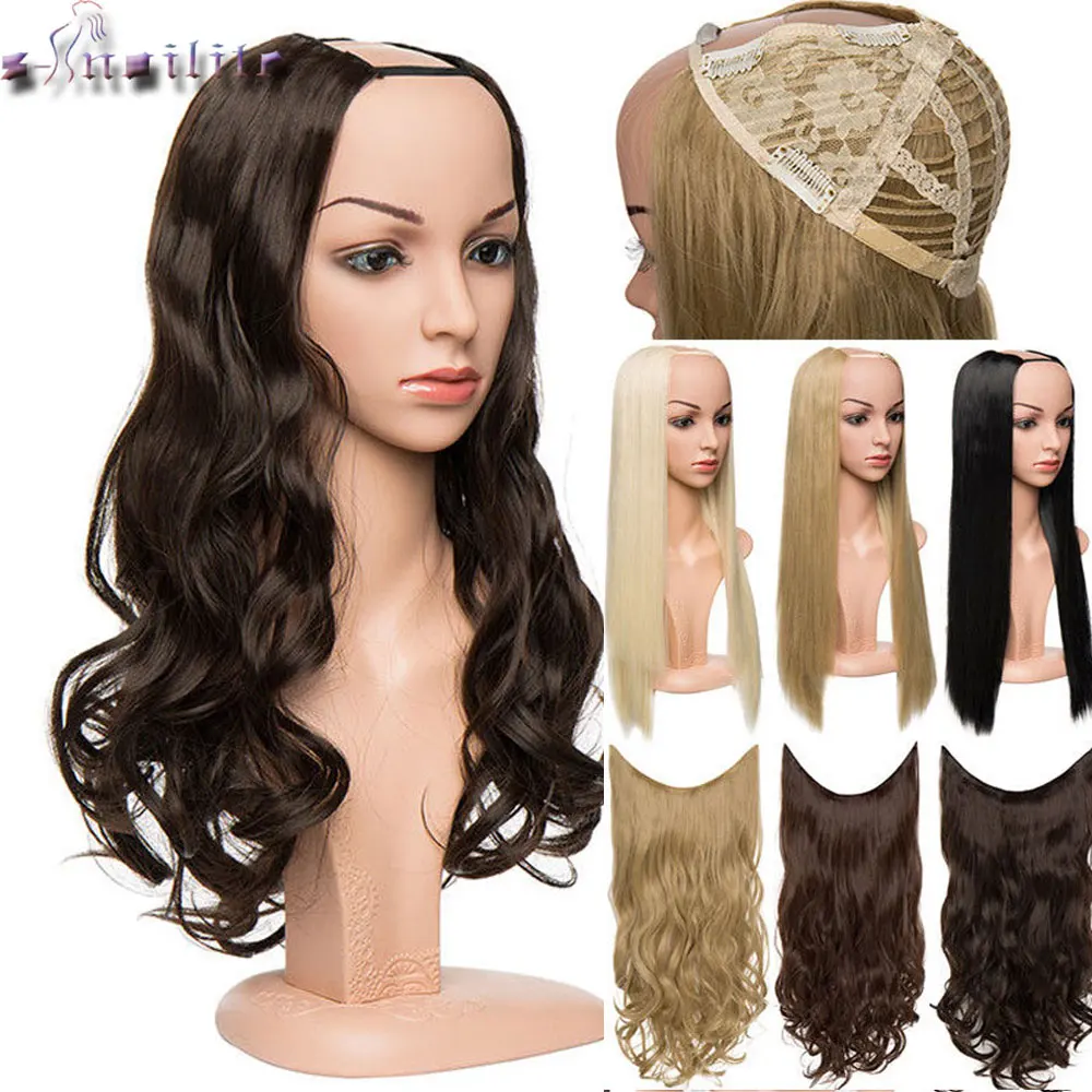 s-nolilite 24" 180-200g U-Part Clip in Hair Extension Clip One Piece Straight Wavy Full Head Natural False Synthetic Hairpieces
s-nolilite 24" 180-200g U-Part Clip in Hair Extension Clip One Piece Straight Wavy Full Head Natural False Synthetic Hairpieces