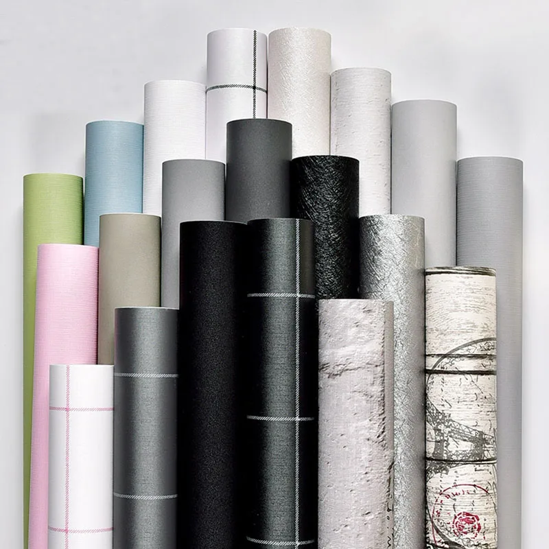 PVC Vinyl Self adhesive Waterproof Wallpapers Solid Color Decorative Wall Sitcker For Wardrobe Kitchen Table Door Stickers Roll
PVC Vinyl Self adhesive Waterproof Wallpapers Solid Color Decorative Wall Sitcker For Wardrobe Kitchen Table Door Stickers Roll