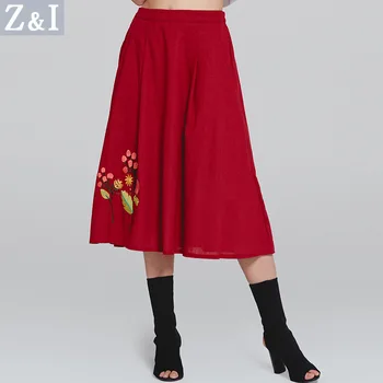 Fashion Embroidery Half Length Skirt Hight Elastic Waist Big Hem A-Line Vintage 2018 Summer Skirts for Women
Fashion Embroidery Half Length Skirt Hight Elastic Waist Big Hem A-Line Vintage 2018 Summer Skirts for Women