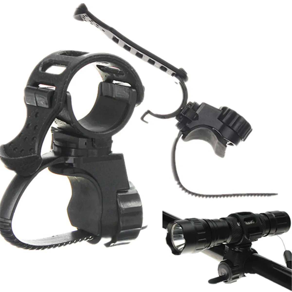 360 Degree Rotation Ajustable Bike Bicycle Flashlight Torch Mount Holder Clamp Clip Light Lamp Holder Clip for Mountaineer Ride
360 Degree Rotation Ajustable Bike Bicycle Flashlight Torch Mount Holder Clamp Clip Light Lamp Holder Clip for Mountaineer Ride