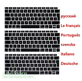 Portuguese French Italian German Swedish Russian Language Keyboard Skin Cover for MacBook Air 13 Inch 2018 A1932 Touch ID
Portuguese French Italian German Swedish Russian Language Keyboard Skin Cover for MacBook Air 13 Inch 2018 A1932 Touch ID