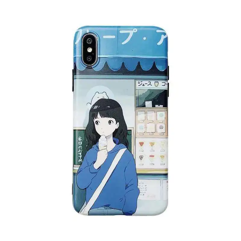 Japan ice cream girl phone cases for iphone XS Max XR XS Soft silicon Case For iphone 6 6s 7 8 7plus phone case cover coque
Japan ice cream girl phone cases for iphone XS Max XR XS Soft silicon Case For iphone 6 6s 7 8 7plus phone case cover coque