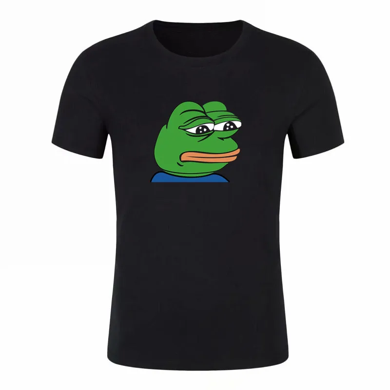 2019 New Sale Men T-Shirt Sad frog Mens Clothing Printed Funny T Shirts Casual Short Sleeve Tops 100% Cotton Tee Shirt For Man
2019 New Sale Men T-Shirt Sad frog Mens Clothing Printed Funny T Shirts Casual Short Sleeve Tops 100% Cotton Tee Shirt For Man