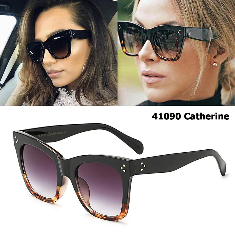 

JackJad 2017 Women 41090 Catherine Style Cat Eye Sunglasses Vintage Three Dots Brand Design Gradient Sun Glasses Oculos De Sol