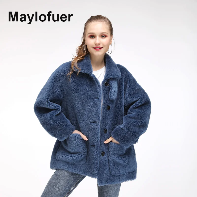 Maylofuer Short Teddy Style New Oversize Real Lamb Fur Coat Women Warm Fur Winter Natural Genuine Wool Sheep Fur Coats Jacket
Maylofuer Short Teddy Style New Oversize Real Lamb Fur Coat Women Warm Fur Winter Natural Genuine Wool Sheep Fur Coats Jacket