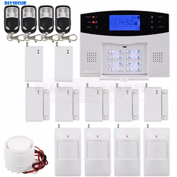 DIYSECUR GSM Mobile SIM Home Intruder Alarm System Gap/PIR/Glass Vibration Sensor Keyfobs 
DIYSECUR GSM Mobile SIM Home Intruder Alarm System Gap/PIR/Glass Vibration Sensor Keyfobs