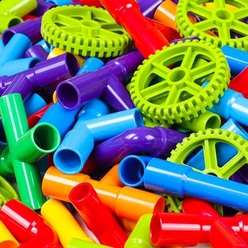 DIY Assembling Pipeline Tunnel Blocks Toys Water Pipe Building Blocks +Car Wheels Construction Model Toys for Children Gift
DIY Assembling Pipeline Tunnel Blocks Toys Water Pipe Building Blocks +Car Wheels Construction Model Toys for Children Gift