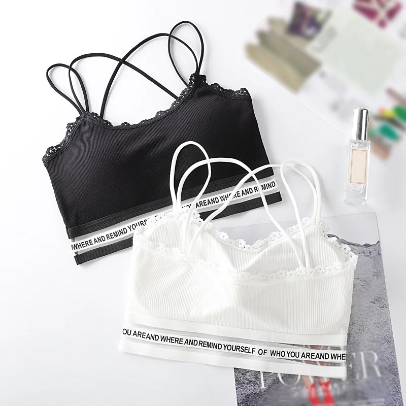 Women Wire Free Seamless Bralette Sexy Lace Bras Fashion Letter Print Bra Underwear
Women Wire Free Seamless Bralette Sexy Lace Bras Fashion Letter Print Bra Underwear