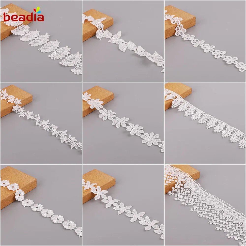 1 Yard/lot Multi shapes Handmade Lace Trim Patchwork Material White Lace Ribbon DIY Garment Sewing Accessories
1 Yard/lot Multi shapes Handmade Lace Trim Patchwork Material White Lace Ribbon DIY Garment Sewing Accessories