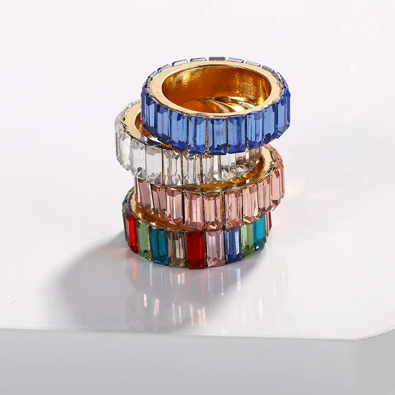 11 Colors Statement gold Color ring line Full pave cz eternity ring Popular Party rainbow cz Rings for women Fashion Jewelry
11 Colors Statement gold Color ring line Full pave cz eternity ring Popular Party rainbow cz Rings for women Fashion Jewelry