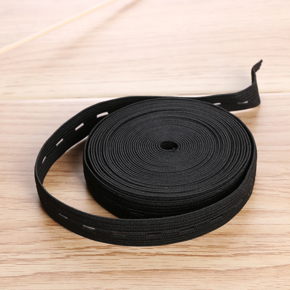 5m/10m Length Button Hole Knit Elastic Band Ribbon Tape 2cm Wide White/Black Thread Elastic Webbing DIY Craft Sewing Accessories
5m/10m Length Button Hole Knit Elastic Band Ribbon Tape 2cm Wide White/Black Thread Elastic Webbing DIY Craft Sewing Accessories