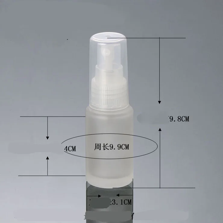 50pcs wholesale 20 ml frost glass mist spray bottle with transparent mist sprayer pump ,20ml glass Cosmetic Packaging bottle
50pcs wholesale 20 ml frost glass mist spray bottle with transparent mist sprayer pump ,20ml glass Cosmetic Packaging bottle