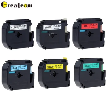 Greateam 6pcs/lot 12mm Mix Color MK131 MK231 MK431 MK531 MK631 MK731 Compatible Brother M Label Tape for PT-80 Label Makers
Greateam 6pcs/lot 12mm Mix Color MK131 MK231 MK431 MK531 MK631 MK731 Compatible Brother M Label Tape for PT-80 Label Makers
