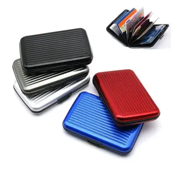 Aluminum Anti Theft Credit Card Holder Blocking Rfid Wallet Leather Unisex Security Information Metal Purse Contactless Block
Aluminum Anti Theft Credit Card Holder Blocking Rfid Wallet Leather Unisex Security Information Metal Purse Contactless Block