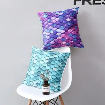 Double Side Print Modern Abstract Art Short Soft Plush Pillow Mermaid Scales Decoration Cushion For Home Decor
Double Side Print Modern Abstract Art Short Soft Plush Pillow Mermaid Scales Decoration Cushion For Home Decor