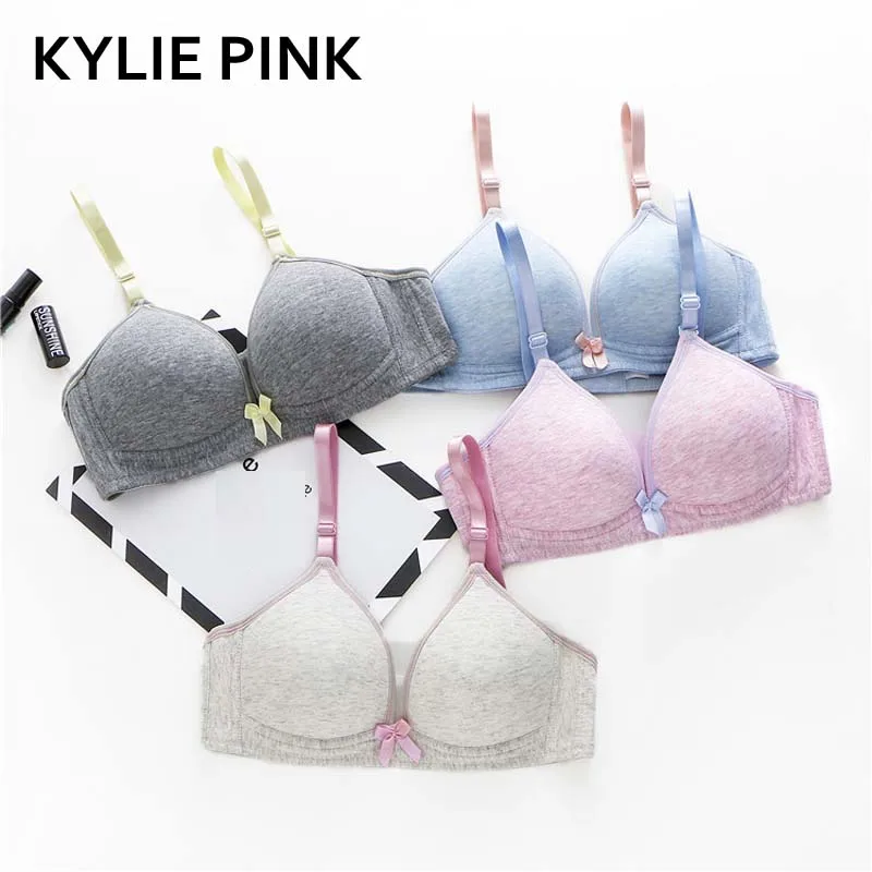 KYLIE PINK Young Women Cotton Bras Girls Bras Underwear Puberty Training Bra Small Breast Lingerie Intimates Female
KYLIE PINK Young Women Cotton Bras Girls Bras Underwear Puberty Training Bra Small Breast Lingerie Intimates Female