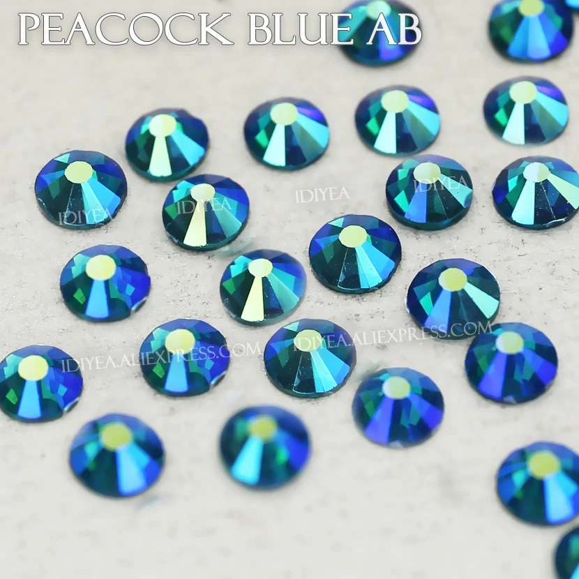 Peacock blue AB all sizes SS3-SS30 Rhinestone for nail Non HotFix crystal glitters strass glass stickers for manicure art decor
Peacock blue AB all sizes SS3-SS30 Rhinestone for nail Non HotFix crystal glitters strass glass stickers for manicure art decor