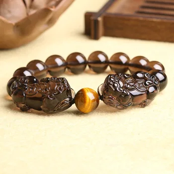 Natural Crystal Ice Obsidian PiXiu Bracelet Buddhist Prayer Brave Troops Stone Beaded Bangle Bracelets DIY Dropship Jewelry
Natural Crystal Ice Obsidian PiXiu Bracelet Buddhist Prayer Brave Troops Stone Beaded Bangle Bracelets DIY Dropship Jewelry