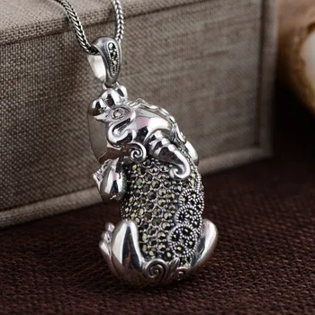 Deer King jewelry wholesale S925 Sterling Silver Pendant inlaid antique crafts Marcasite lucky dance
Deer King jewelry wholesale S925 Sterling Silver Pendant inlaid antique crafts Marcasite lucky dance