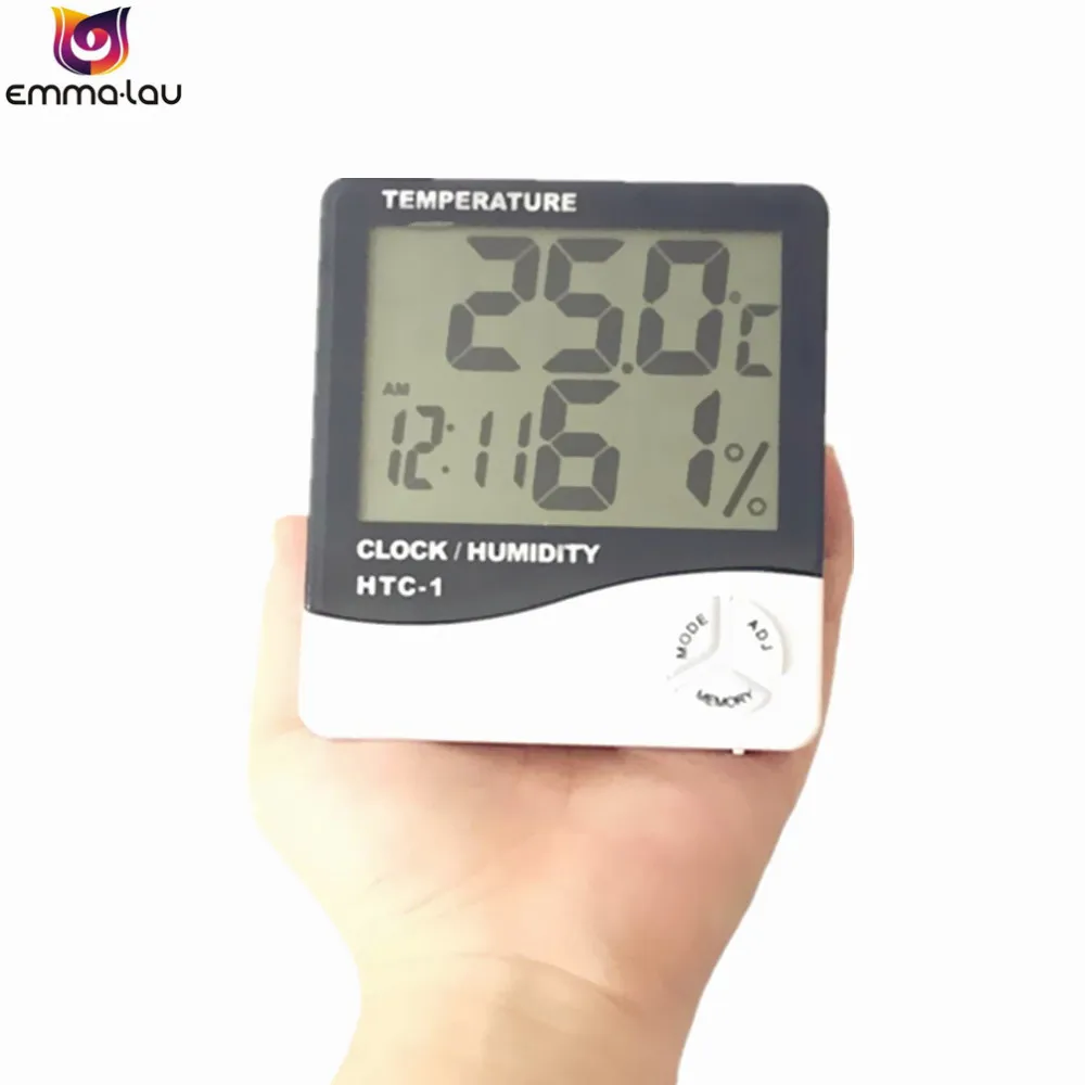 HTC-1 Room Large LCD Thermometer Temperature Humidity Meter Electronic Hygrometer Weather Station Indoor Alarm Clock -50~70C
HTC-1 Room Large LCD Thermometer Temperature Humidity Meter Electronic Hygrometer Weather Station Indoor Alarm Clock -50~70C