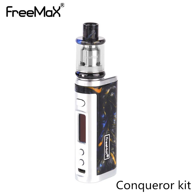 Original Freemax Conqueror kit 2ml Tank Box Mod Kit 510 Thread 80W Resin Mod Top Filling Electronic Cigarette Kit Conqueror
Original Freemax Conqueror kit 2ml Tank Box Mod Kit 510 Thread 80W Resin Mod Top Filling Electronic Cigarette Kit Conqueror