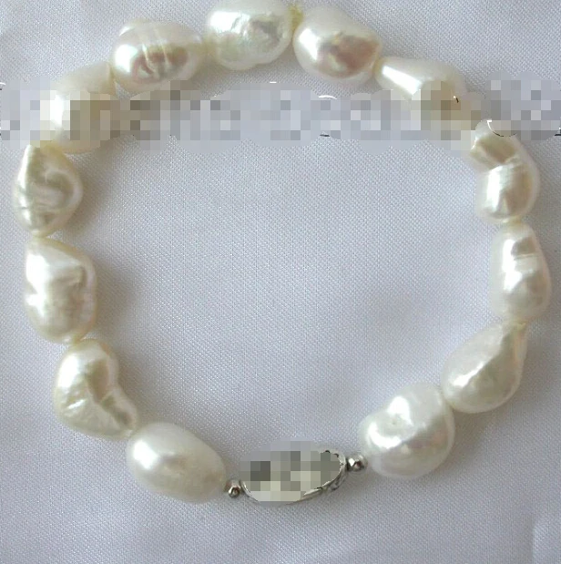 stunning big 14mm baroque white freshwater cultured pearl bracelet s1203Noble style Natural Fine jewe Fast (D) SHIPPING
stunning big 14mm baroque white freshwater cultured pearl bracelet s1203Noble style Natural Fine jewe Fast (D) SHIPPING