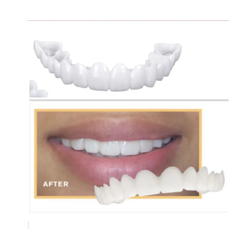 Whitening braces Simulation Teeth Denture Brace Snap On Smile Fake Top Tooth Cover Temporary Perfect Smiling
Whitening braces Simulation Teeth Denture Brace Snap On Smile Fake Top Tooth Cover Temporary Perfect Smiling