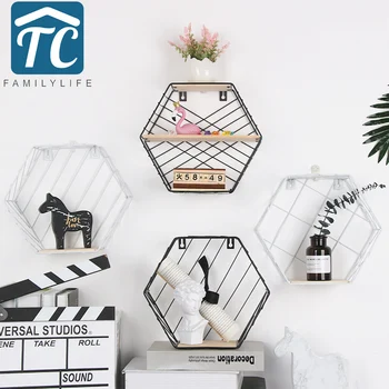 Nordic Shelf Metal Wooden Wall Hanging Rack Shelf Organizer Hexagonal Iron Decoration Craft Flower Housekeeper Pendant
Nordic Shelf Metal Wooden Wall Hanging Rack Shelf Organizer Hexagonal Iron Decoration Craft Flower Housekeeper Pendant