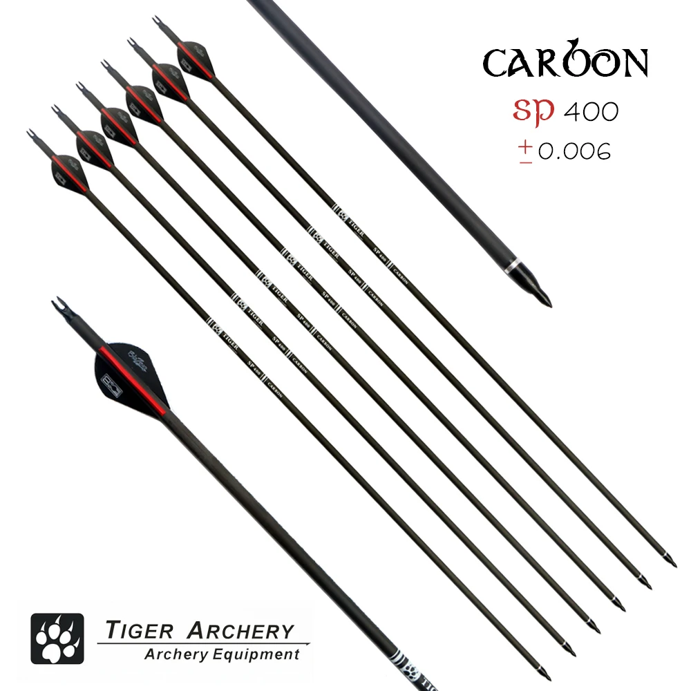 6pcs/lot NEW 30"Carbon Arrow Spine400 with Black Feather for Recurve Bow Compound bow Practice Hunting Replaceable Tip Arrow
6pcs/lot NEW 30"Carbon Arrow Spine400 with Black Feather for Recurve Bow Compound bow Practice Hunting Replaceable Tip Arrow