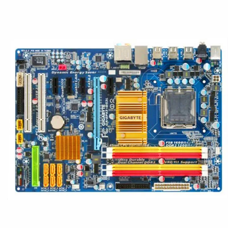 Original for Gigabyte GA-EP43-DS3L Desktop Motherboard EP43-DS3L P43 LGA 775 DDR2 16G SATA2 USB2.0 ATX 100% Fully Test
Original for Gigabyte GA-EP43-DS3L Desktop Motherboard EP43-DS3L P43 LGA 775 DDR2 16G SATA2 USB2.0 ATX 100% Fully Test