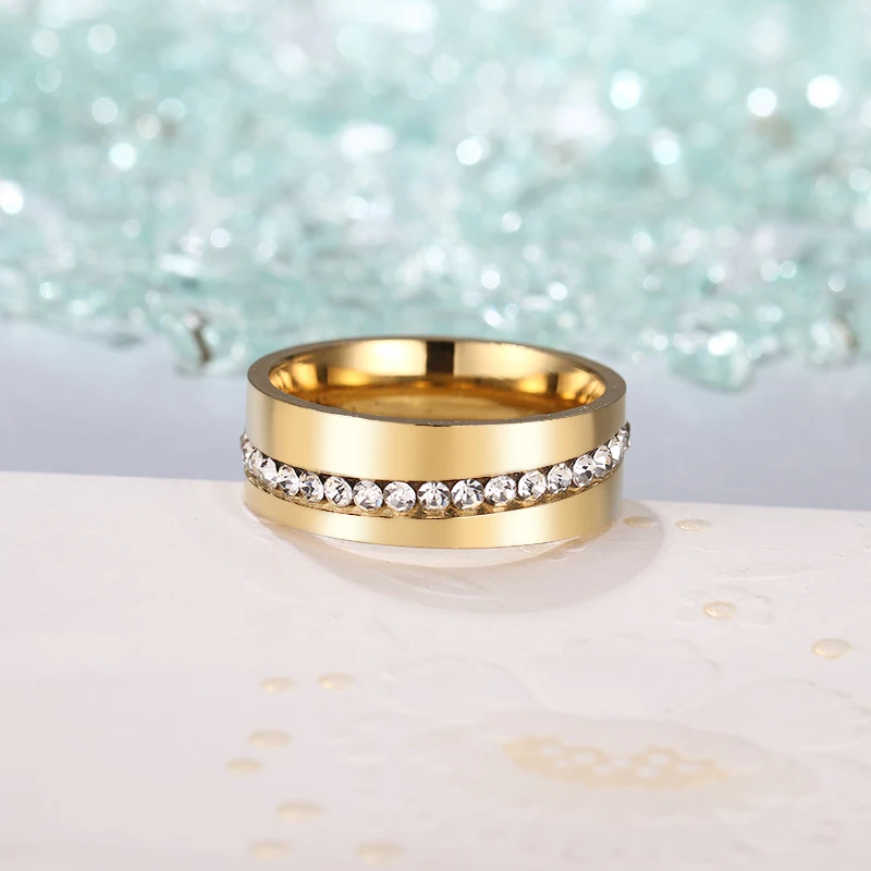 DOTIFI 316L Stainless Steel Rings For Women Oblique Zircon Engagement Wedding Ring Jewelry
DOTIFI 316L Stainless Steel Rings For Women Oblique Zircon Engagement Wedding Ring Jewelry