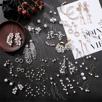 Cute Simulated Pearl Geometric Stud Earrings For Women Hollow Heart shaped Long Pendant tassel Earring Jewelry Korean Lady Gift
Cute Simulated Pearl Geometric Stud Earrings For Women Hollow Heart shaped Long Pendant tassel Earring Jewelry Korean Lady Gift