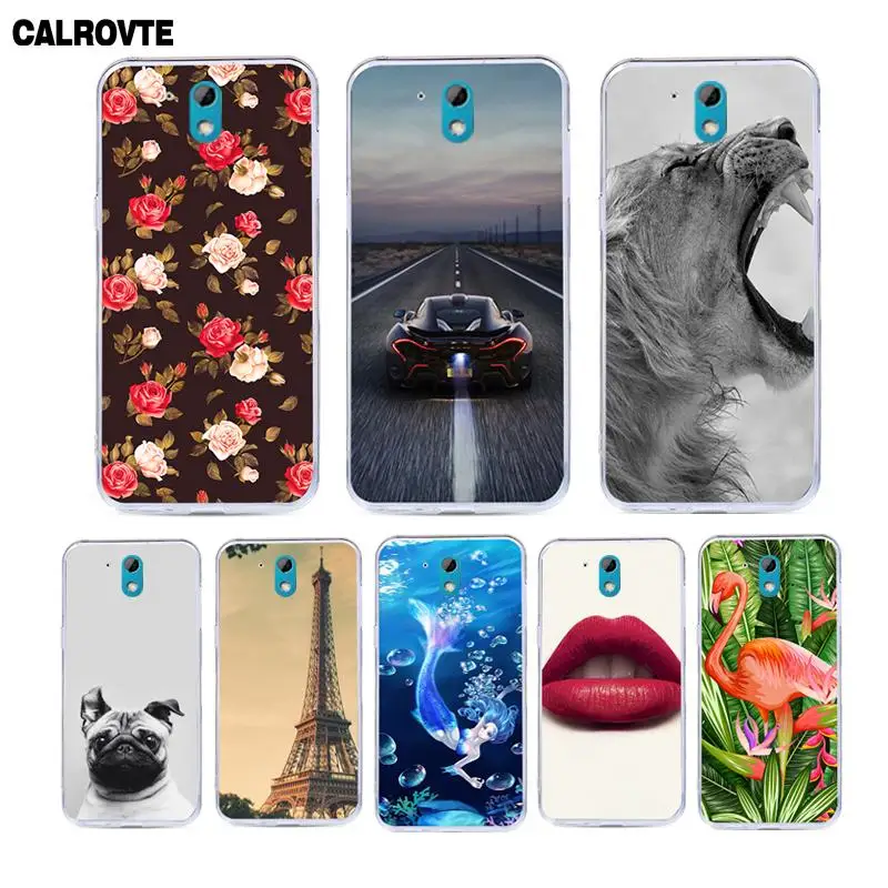 Фото CALROVTE чехол для телефона HTC Desire 326G Dual SIM цветочный мультяшный - купить